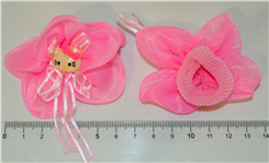 Дитяча резинка для волосся рожева кішка 12 пар