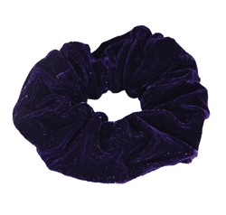 Резинка для волос велюровая с блеском max (фиолет)