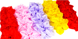 Бантики на резинке разноцветные