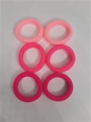 Детские резинки для волос 3 цвета розовые