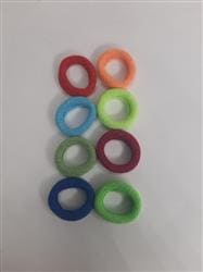 Детские резинки для волос мини яркий люрекс 8 шт