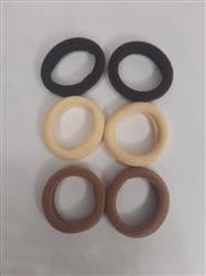 Детские резинки для волос коричневые 6 шт