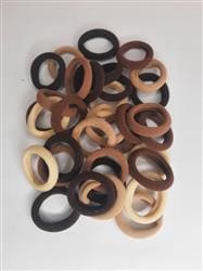 Резинки для волос калуш коричневые 50шт