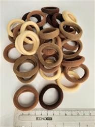 Резинки для волос калуш коричневые 40 шт