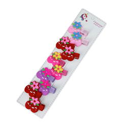 Детские зажимы для волос "вишни" 10 шт