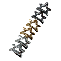 Краб для волос "звезда 3 цвета" 6 шт